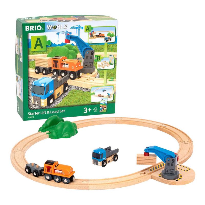 Load image into Gallery viewer, Ravensburger brio treinset hijs en laad startset - 14dlg.