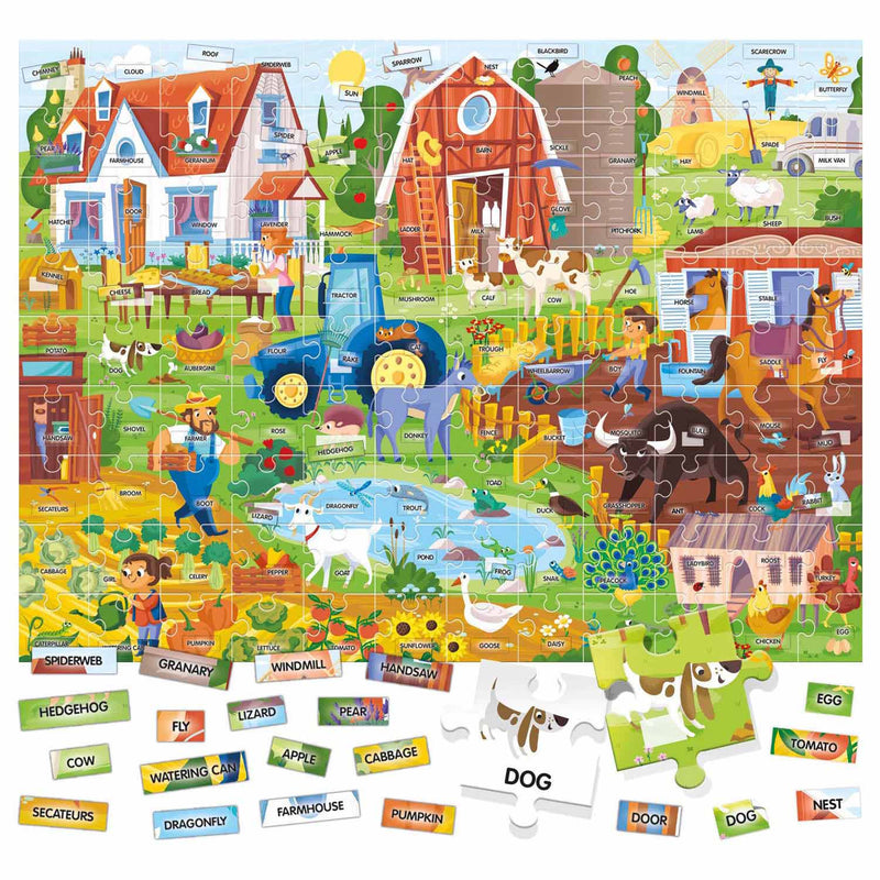 Load image into Gallery viewer, Headu Easy English 100 Words Farm, 108st. (EN)