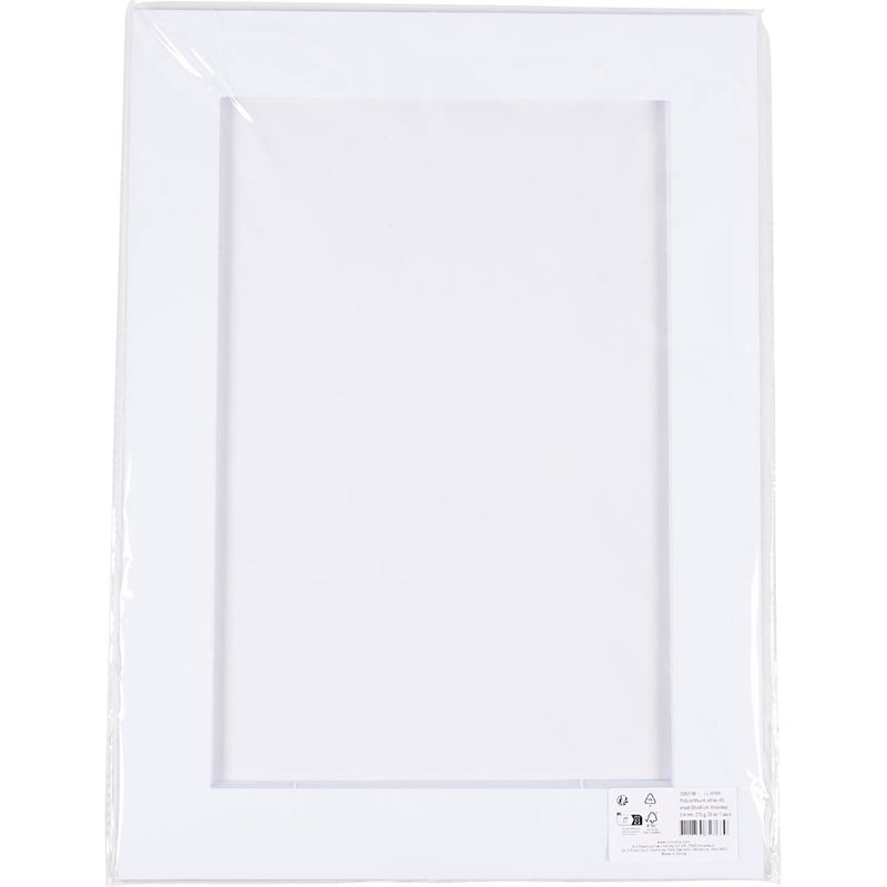 Afbeelding laden in galerijviewer, Https: www.cchobby.nl passepartout-lijsten-a3-vel-35x48-cm-dikte-0-4-mm-270-gr-wit-25-stuk-1-doos