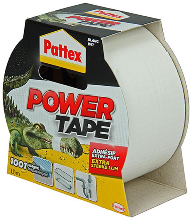 Load image into Gallery viewer, Pattex power tape 10 m wit | power ducktape voor universeel gebruik | waterdichte extreem sterk | premium grip ducktape.