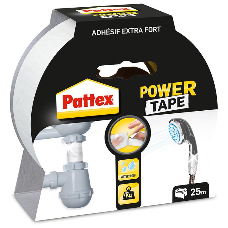 Load image into Gallery viewer, Pattex power tape 25m wit | power ducktape voor universeel gebruik | waterdichte extreem sterk | premium grip duct tape.