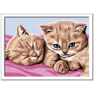 Load image into Gallery viewer, Ravensburger schilderen op nummer kat konijn puppie paard assorti | 4 stuks