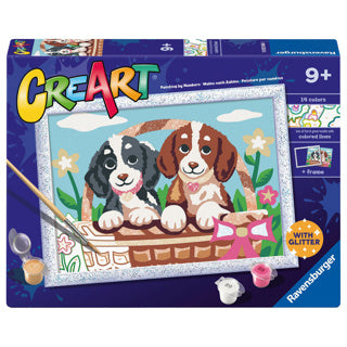 Load image into Gallery viewer, Ravensburger creart honden in een mandje