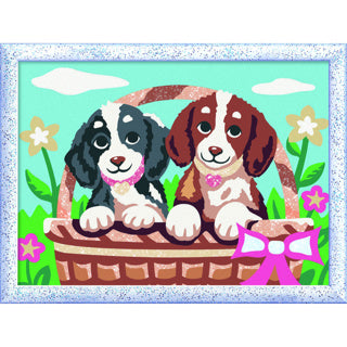 Load image into Gallery viewer, Ravensburger creart honden in een mandje
