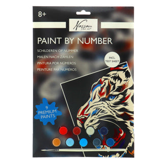 Load image into Gallery viewer, Nassau fine art schilderen op nummer tijger | 3 stuks