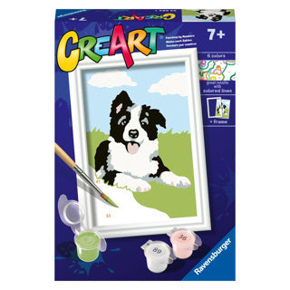 Load image into Gallery viewer, Ravensburger creart schilderen op nummer border collie | 3 stuks