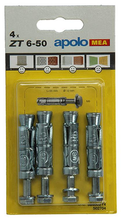 Load image into Gallery viewer, Celo 1015455 - 4 expansieankers zt 12mm + bout 502704 6x50mm | 5 stuks
