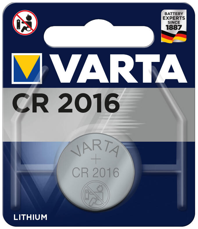 Load image into Gallery viewer, Varta accu coin cell cr2016 lithium 3v 1 blister
