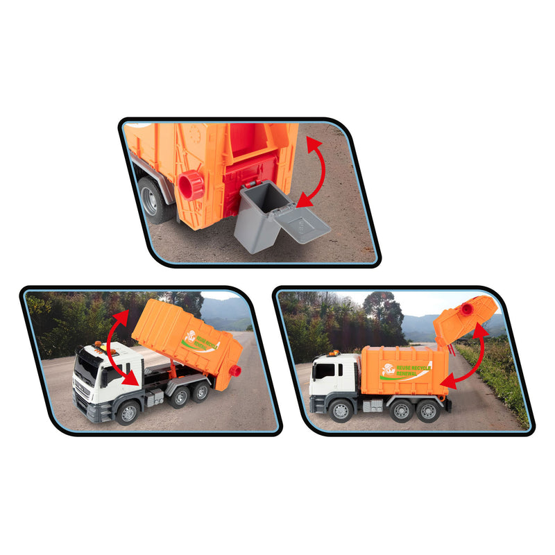 Afbeelding laden in galerijviewer, Toi-toys vehicool vuilniswagen - 21cm