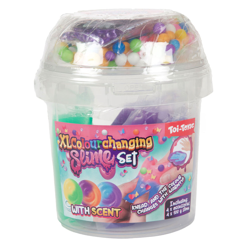 Afbeelding laden in galerijviewer, Toi-toys slime slijmset xl met geur -color change- +acc 3ass