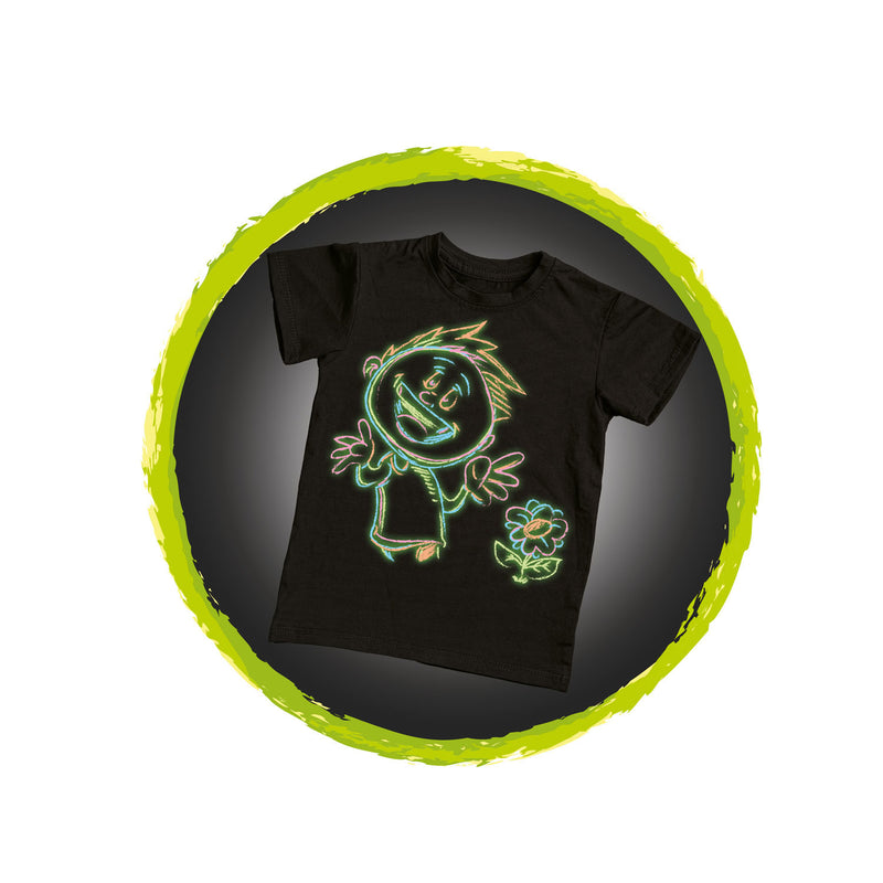 Load image into Gallery viewer, Toi-toys knijp textielstiften glow in the dark, 4st.