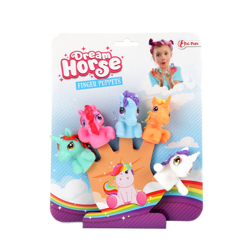 Load image into Gallery viewer, Toi-toys vingerpoppen eenhoorn, 5st.