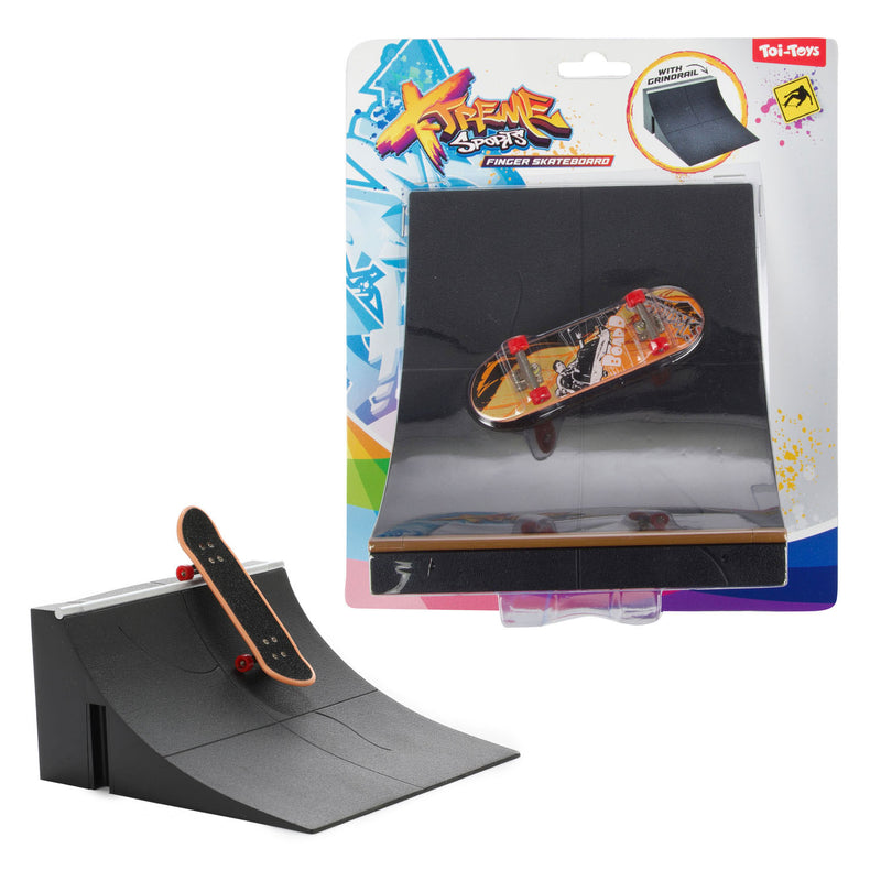 Load image into Gallery viewer, Toi-toys vingerskateboard met schans