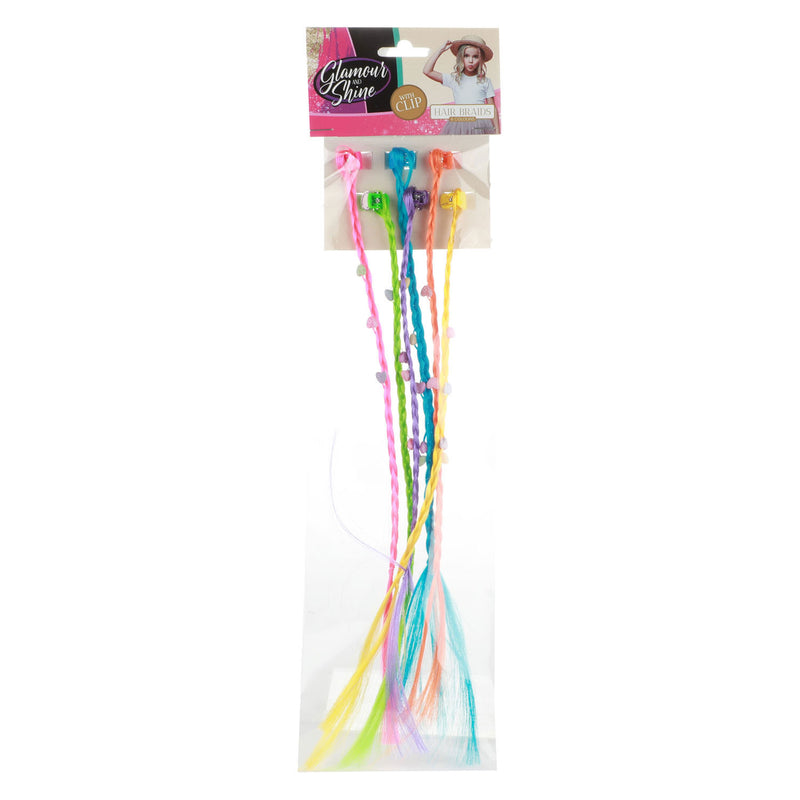 Afbeelding laden in galerijviewer, Toi-toys haarlok haarclip met hartjes, 6st.