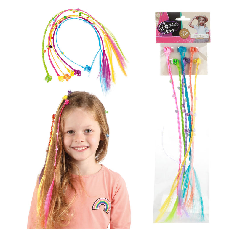Afbeelding laden in galerijviewer, Toi-toys haarlok haarclip met hartjes, 6st.