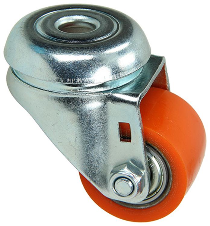 Load image into Gallery viewer, Mack by tente 1006184 - rol pu dubbele kogellager centr. gat. oranje 35mm | 18 stuks