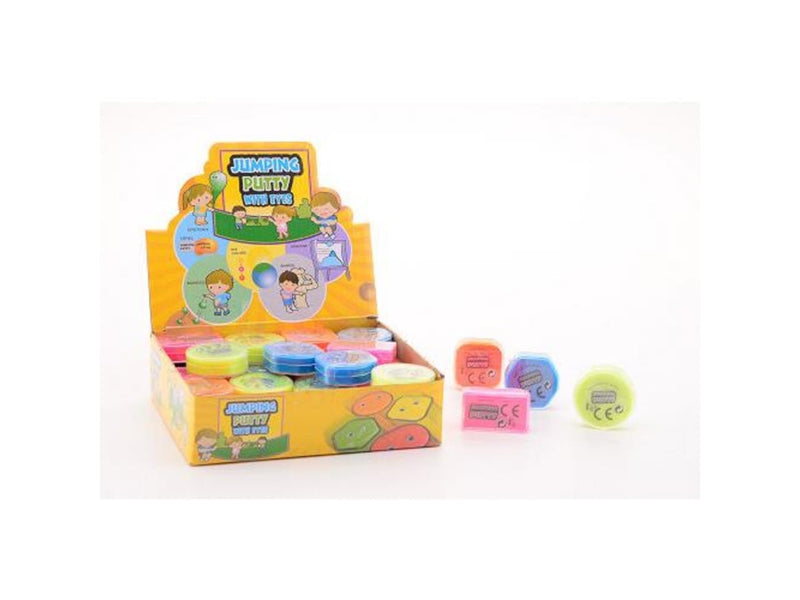 Load image into Gallery viewer, Johntoy stuiter putty met oogjes