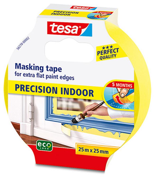 Load image into Gallery viewer, Tesa precision indoor 56270-00000-01 maskeertape geel (l x b) 25 m x 25 mm 1 stuk(s)