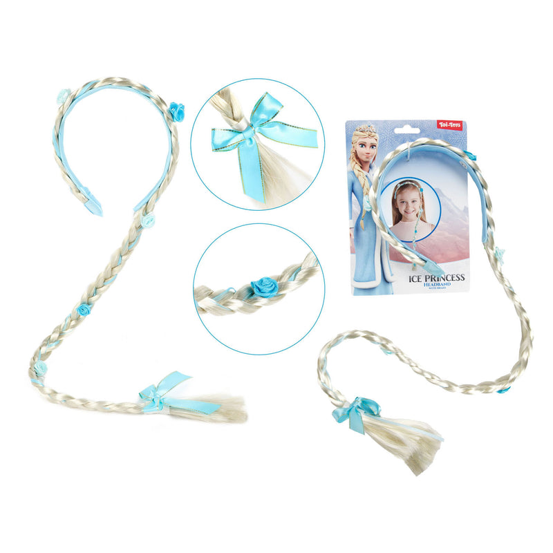 Load image into Gallery viewer, Toi-Toys Ice Diadeem met Lange Haarvlecht Prinses