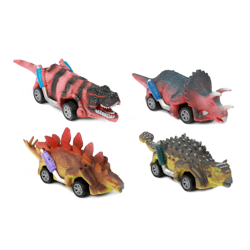 Load image into Gallery viewer, Toi-toys world of dinosaurs dino pullback auto, 4st.