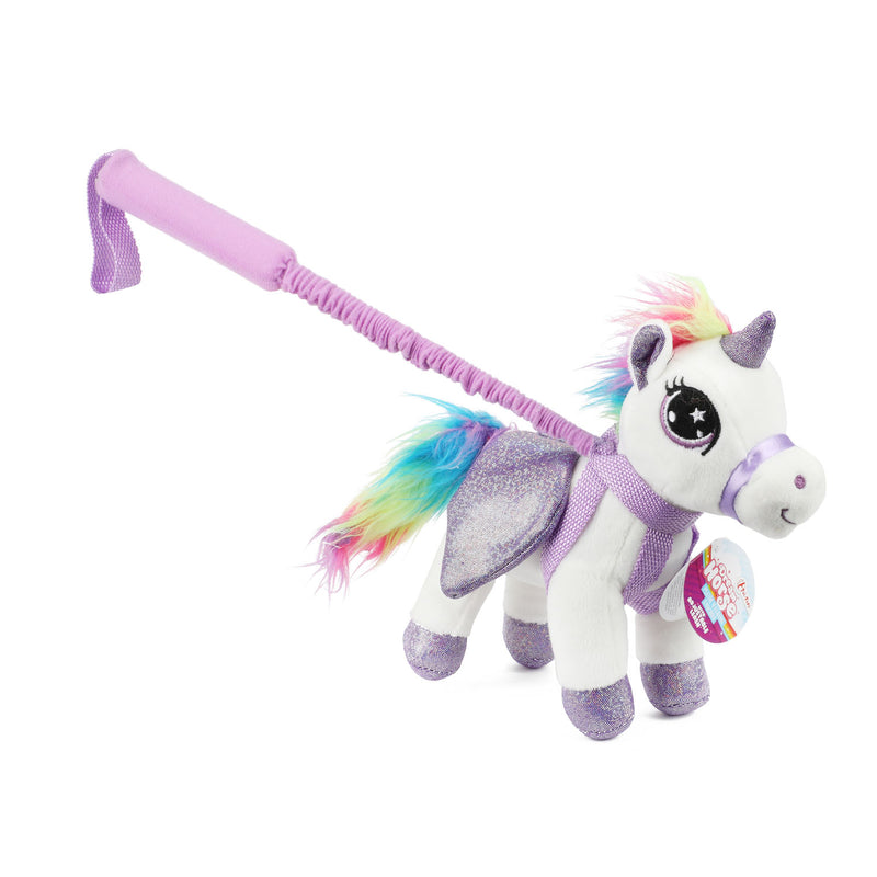 Load image into Gallery viewer, Toi-toys eenhoorn knuffel met loopstok assorti