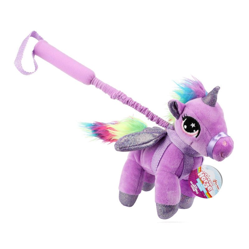 Load image into Gallery viewer, Toi-toys eenhoorn knuffel met loopstok assorti