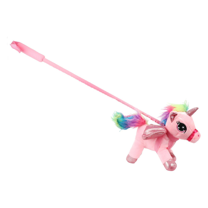 Load image into Gallery viewer, Toi-toys eenhoorn knuffel met loopstok assorti