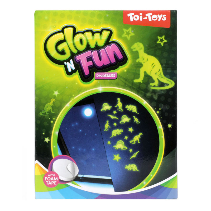 Load image into Gallery viewer, Toi-toys glow n fun glow in the dark dino's