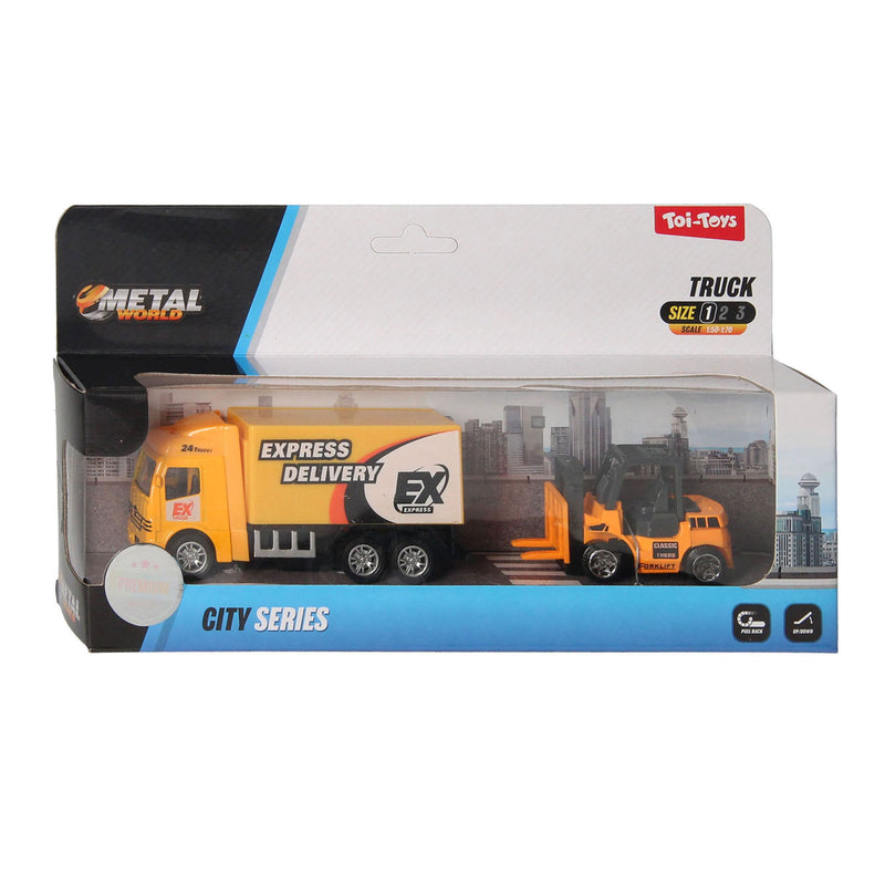 Load image into Gallery viewer, Toi-toys metalworld frictie werkvoertuig - 2dlg.