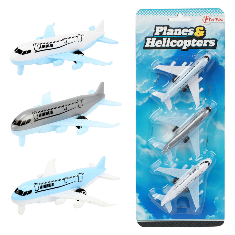 Load image into Gallery viewer, Toi-toys vehicool airbus vliegtuigen - 3st.