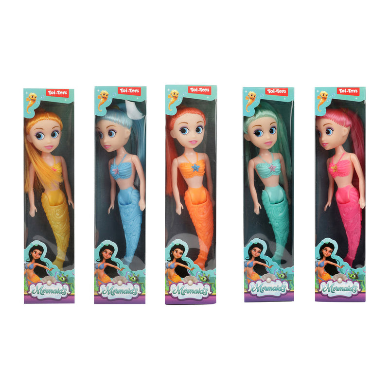 Load image into Gallery viewer, Toi-toys mermaids zeemeerminpop met buigbare staart, 18cm