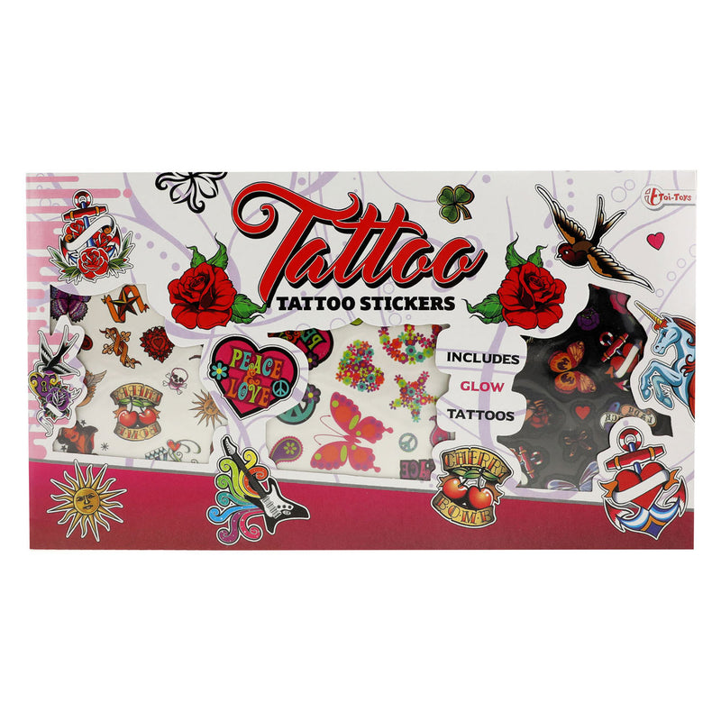 Load image into Gallery viewer, Toi-Toys Tattoostickers met Glow in the Dark