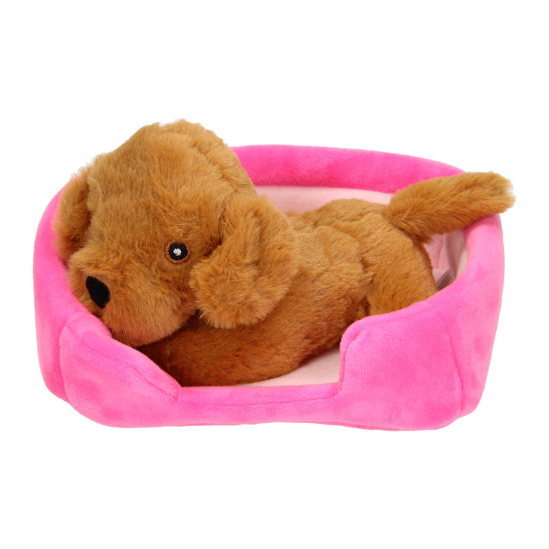 Load image into Gallery viewer, Toi-toys pluchen hond in mand