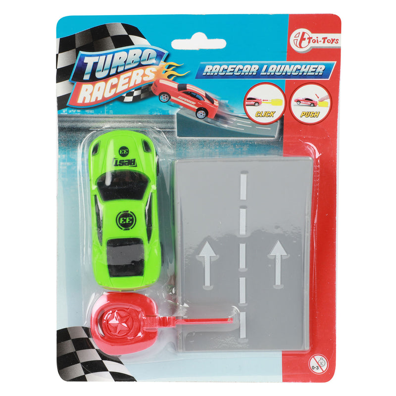 Load image into Gallery viewer, Turbo racers afschiet rallyauto met schans