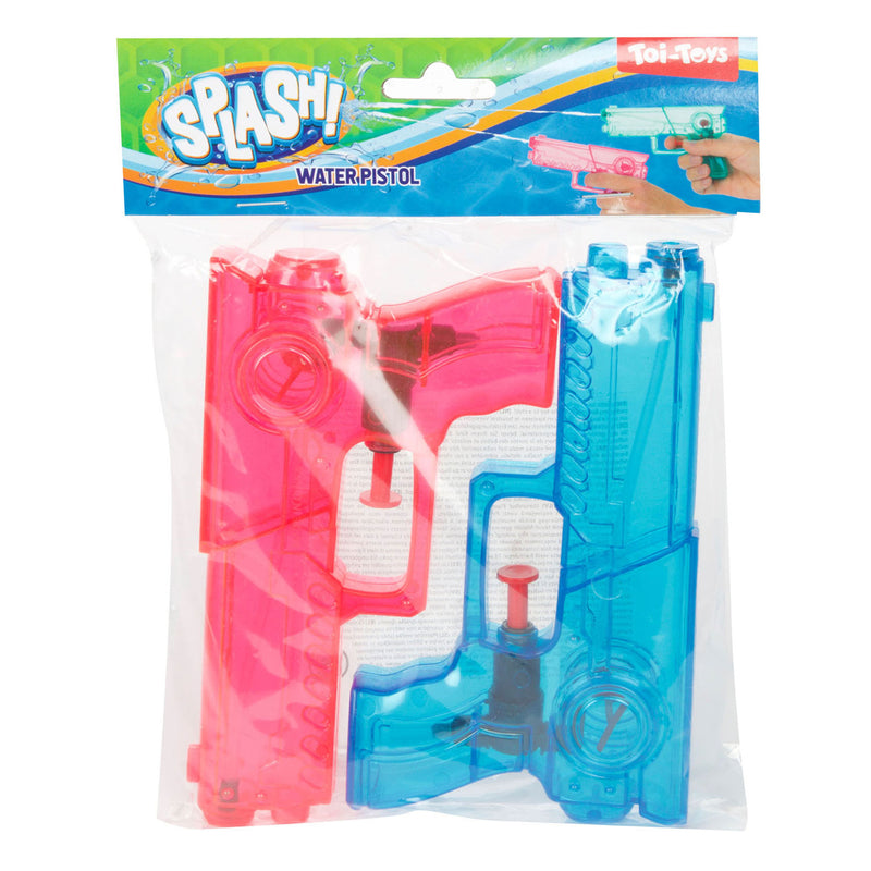 Afbeelding laden in galerijviewer, Toi-toys toi toys splash transparant waterpistool set a 2 stuks 2 assorti