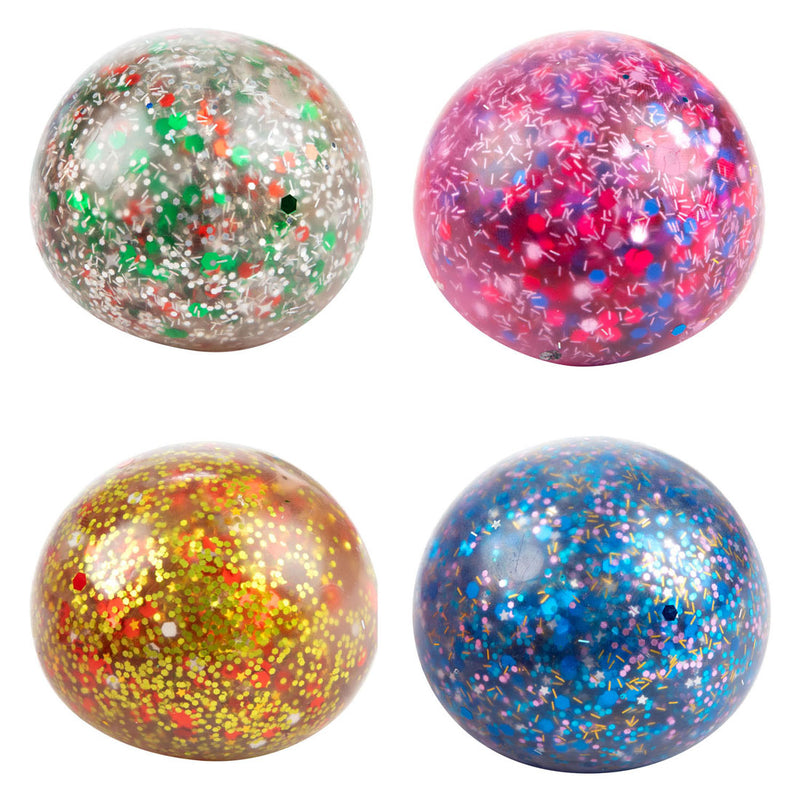 Afbeelding laden in galerijviewer, Toi-toys fun knijpbal night gevuld met glittergel, 6cm