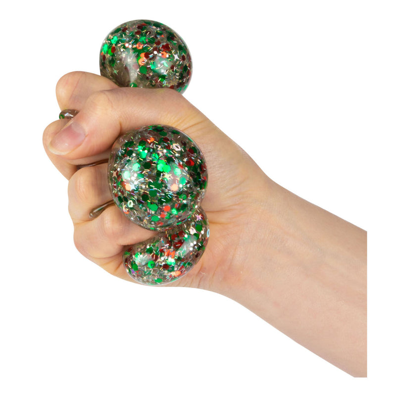 Afbeelding laden in galerijviewer, Toi-toys fun knijpbal night gevuld met glittergel, 6cm