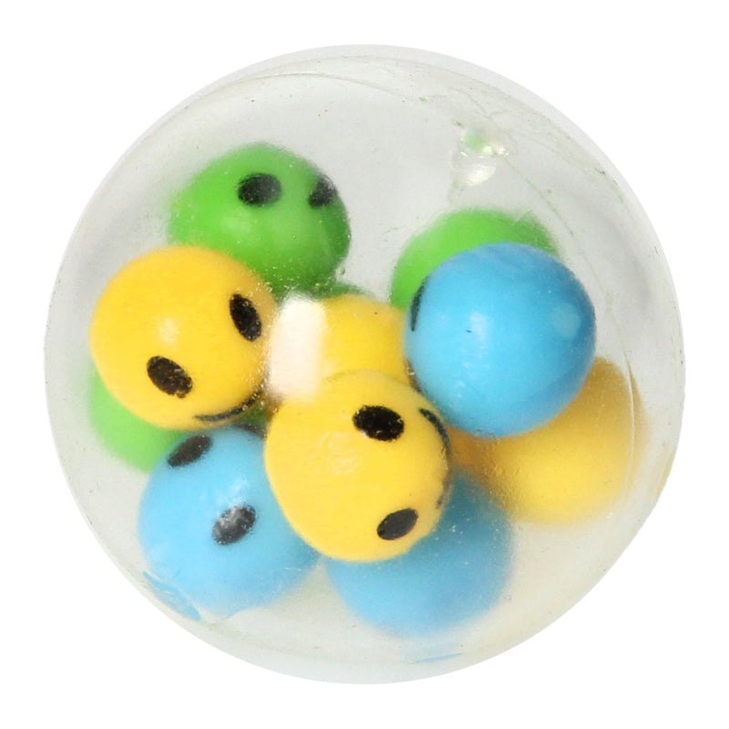 Load image into Gallery viewer, Toi-toys fun knijpbal gevuld met lachtgezicht balletjes