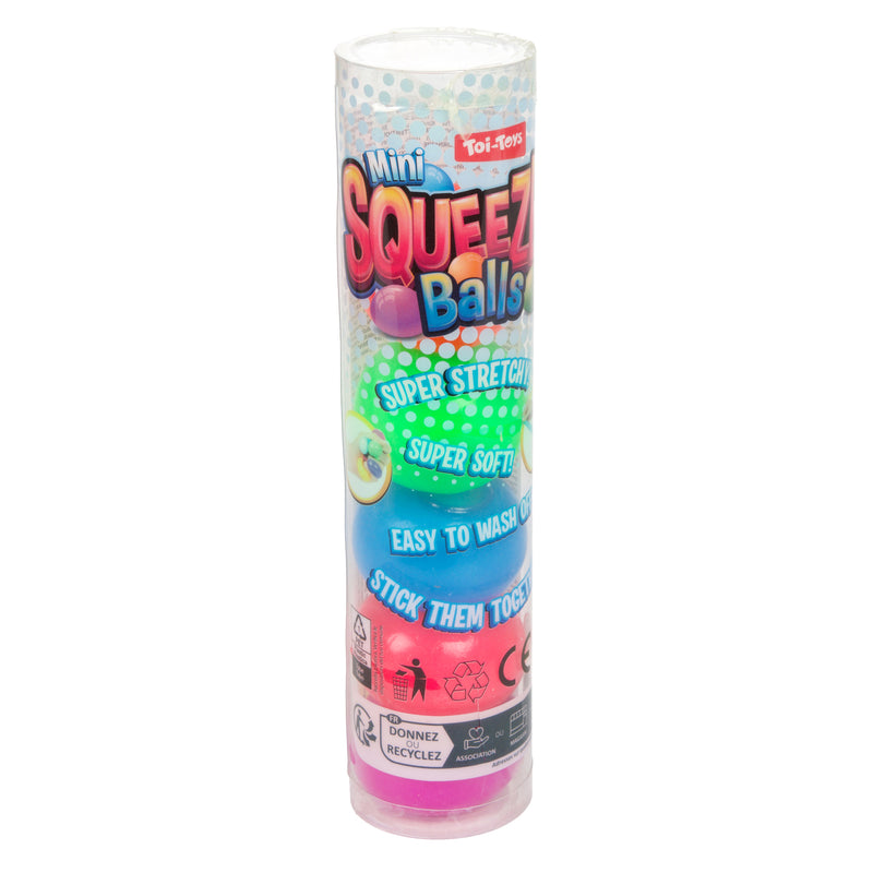 Load image into Gallery viewer, Toi-toys toi toys fun mini knijpballen stickeezz set a 5 stuks