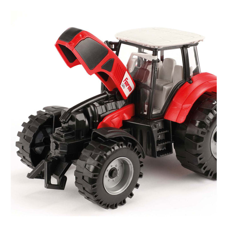 Load image into Gallery viewer, Toi-toys tractor met frictie rood, 19cm