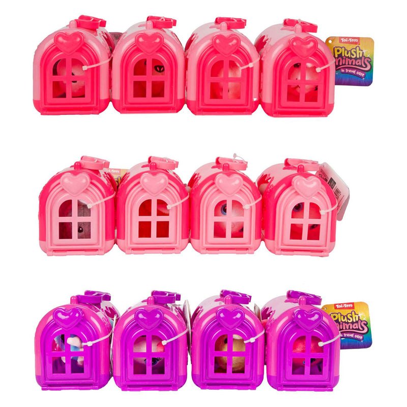 Load image into Gallery viewer, Toi-toys knuffel pluche dier in draagkoffer, 10cm