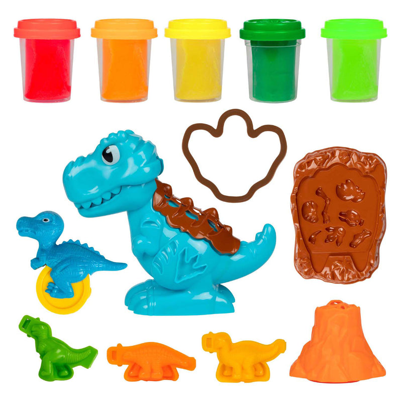 Load image into Gallery viewer, Toi-toys sculptidough kleiset dino - 5 kleipotjes