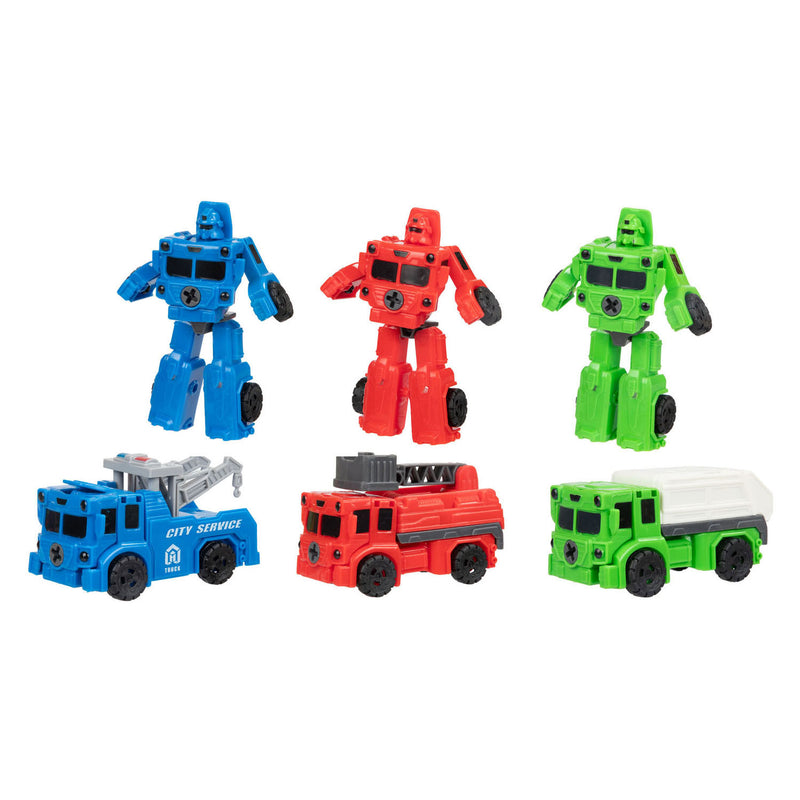 Afbeelding laden in galerijviewer, Toi-toys roboforces mini truck - 2in1
