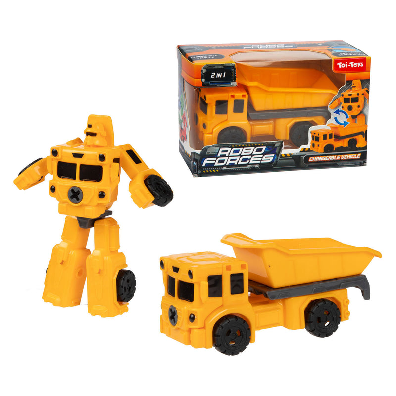Afbeelding laden in galerijviewer, Toi-toys roboforces mini truck - 2in1
