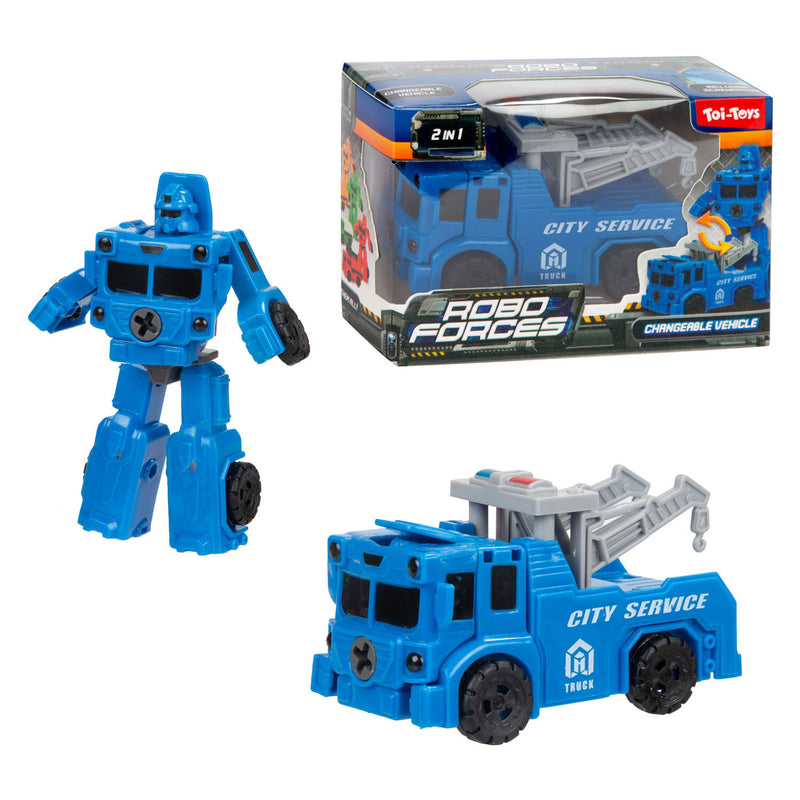 Afbeelding laden in galerijviewer, Toi-toys roboforces mini truck - 2in1