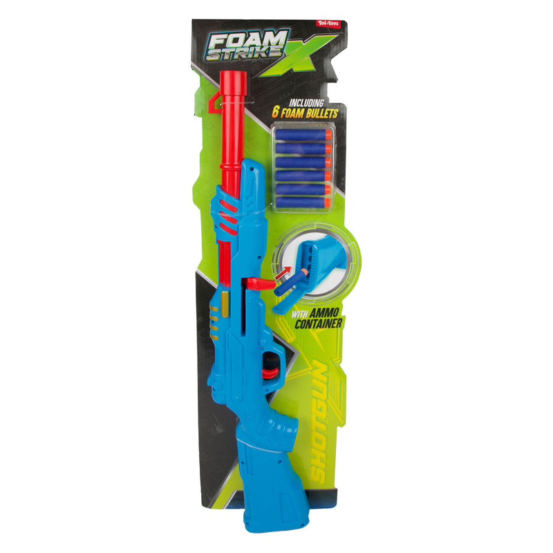 Afbeelding laden in galerijviewer, Toi-toys foam strikex geweer -shotgun-met 6 foampijlen 2ass