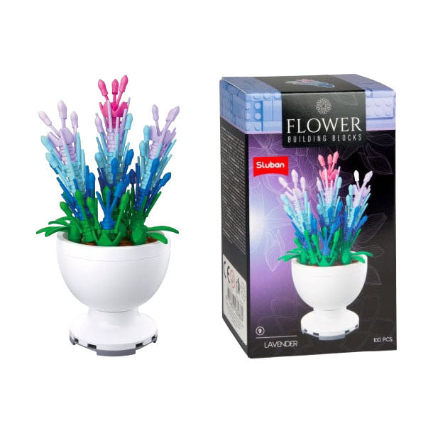 Afbeelding laden in galerijviewer, Sluban bouwstenen bloemen in pot