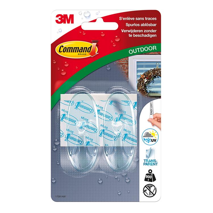 Load image into Gallery viewer, 3m 1059852 - cmd haken outdoor, transp, 2hk | 9 stuks