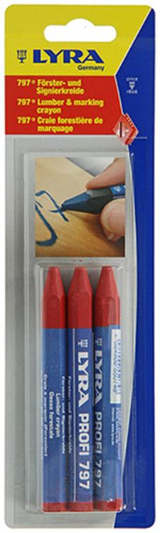Load image into Gallery viewer, Lyra 1052114 - markeerkrijt 3st ø12x120mm rood | 5 stuks