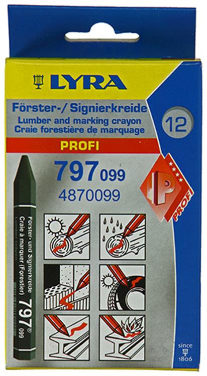 Load image into Gallery viewer, Lyra 1004744 - markeerkrijt 12st ø12x120mm zwart | 4 stuks
